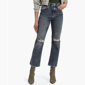 Mavi Jeans Barcelona High Waist Ripped Crop Jeans 27 x 29